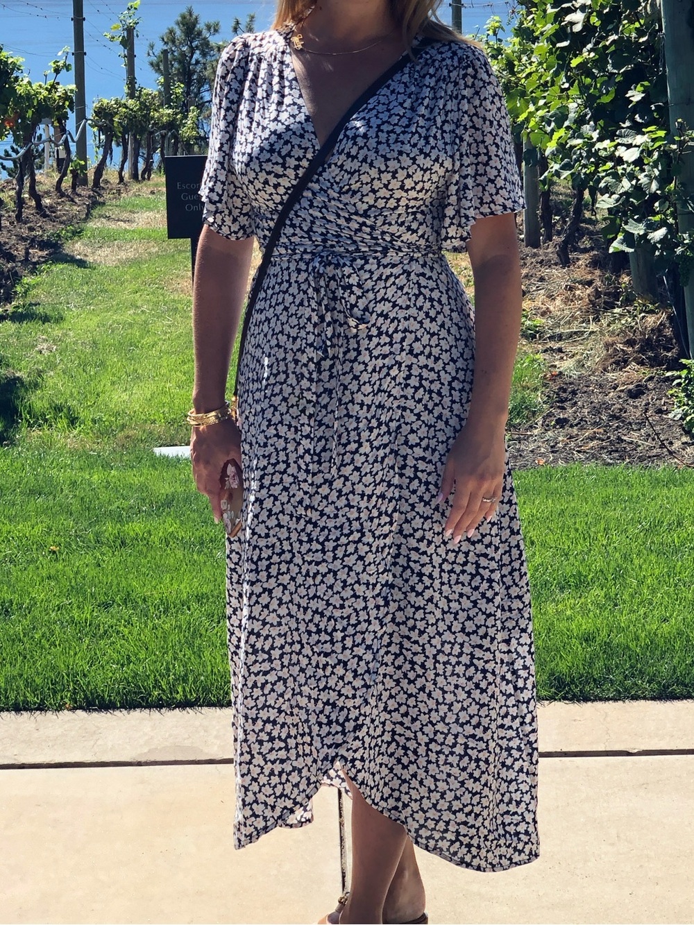 FRNCH PARIS Floral Wrap Dress